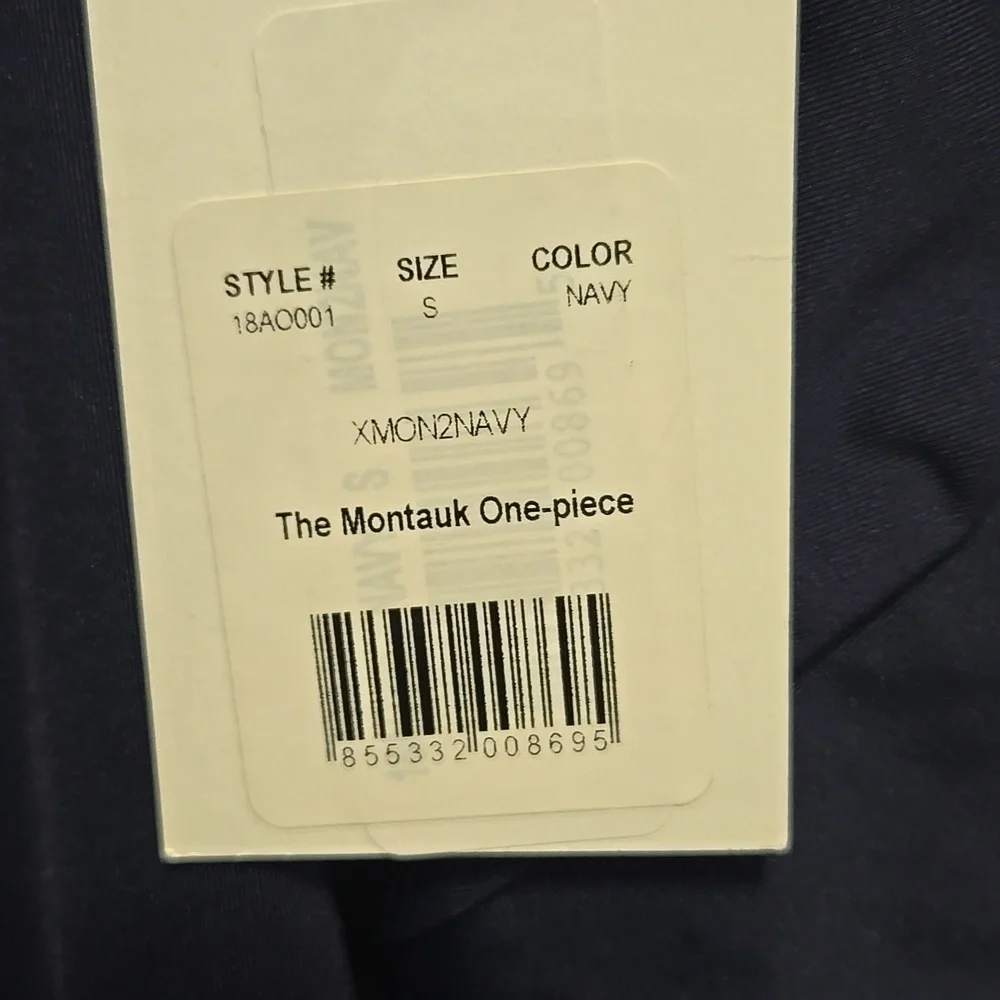 Andie-Swim NWT "Montauk" One Piece In Navy-Size Small - Picture 6 of 11